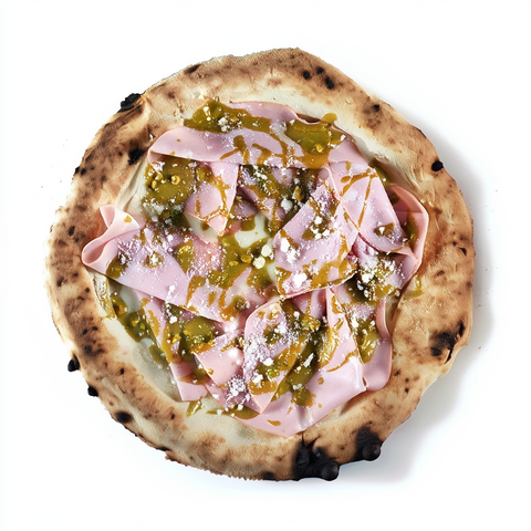 Mortadella and pistachio