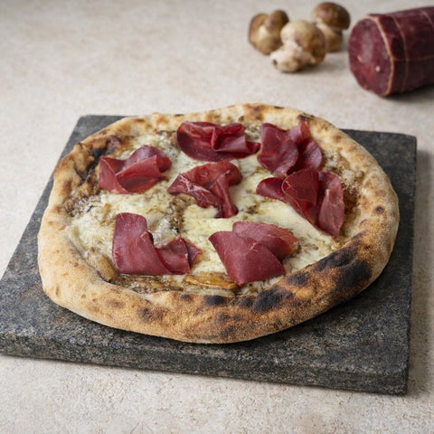 Italian beef bresaola and porcini mushroom sauce