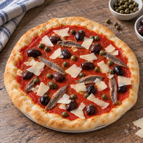 Anchovies, Olives and capers