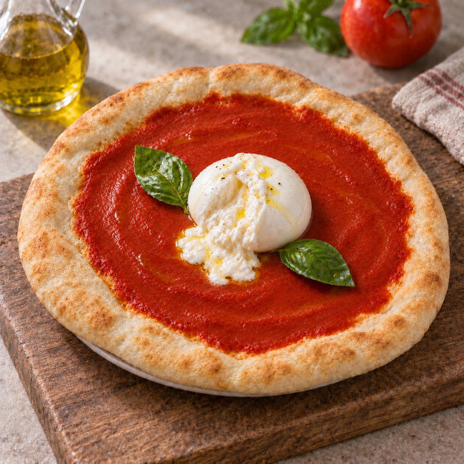 Burrata on tomato
