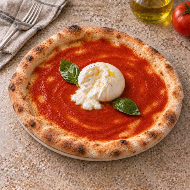 Burrata on tomato