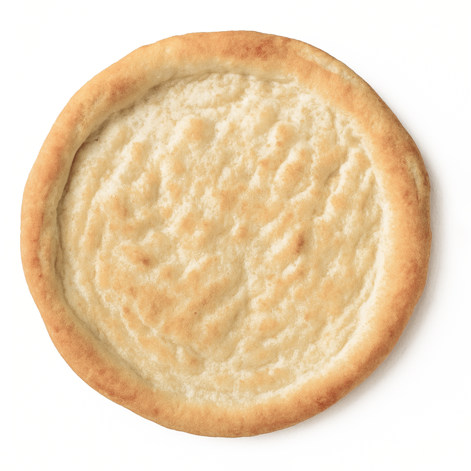 Artisan gluten free flour pizza base